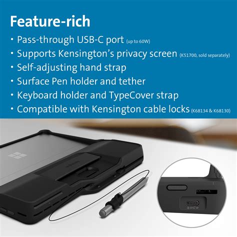 Kensington Blackbelt Rugged Case with Integrated Smart